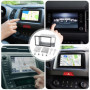 Cadre de montage universel pour radio de voiture 2DIN - Double cadre en métal - Support de montage fascia - Pour autoradio doubl