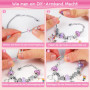WEVOL Cadeau Fille 5-13 Ans Enfant Jouet Bijoux DIY Charms Bracelet Kit Fabrication Idée Cadeau 5 6 7 8 9 10 11 12 13 Ans Cadeau