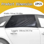 Lot de 2 Pare soleil voiture,Chaussette voiture soleil,Pare soleil voiture bébé,Protection soleil voiture pour la plupart de voi