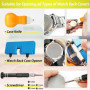 GLDCAPA Kit Changement Pile Montre, Presse de Boîtier Montre, Kit Outil Montre, Tournevis Reparation Horloger, Outil pour Ouvre 