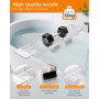 Plateau Baignoire en Acrylique, Pont de Baignoire Extensible, Tablette Baignoire Pouvant Contenir Un Ipad, Un Téléphone, Un Verr