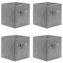 Sosayet Lot de 4 cubes de rangement pliants, 26 x 26 x 28 cm Boîtes de Rangement Ouvertes en Textile Non-Tissé, Tiroir en Tissu,