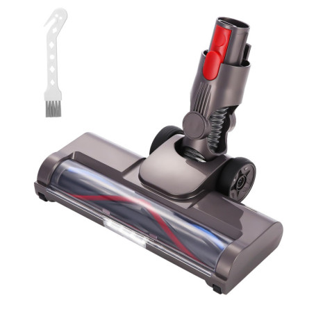 SOBEAU Brosse Compatible avec Dyson V7 V8 V10 V11 V15, Tête de Brosse Rechangeable Acessoire à Entraînement Direct avec 4 Lumièr