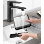 Zaxiva Range Couverts 4 Compartiments Rangement Cuisine, Porte Ustensiles Organiseurs, Range-couverts Anti-dérapant en acier ino