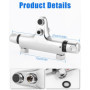 Mitigeur Douche Thermostatique, Mitigeur Baignoire Thermostatique, Mitigeur/Robinet Douche Thermostatique en Laiton avec Bouton 