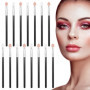 VEGCOO 15 Pinceaux Fards à Paupières, Pinceaux Maquillages Eponge, Pinceaux Maquillages Yeux Pinceau Double Face pour l'Applicat