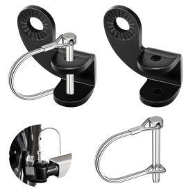 Attache Remorque Velo pour Enfant Attache-remorque Universelle pour Vélo 2 Pcs Support Attache Attelage Remorque Accessoire Velo