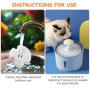 Dunkwckore 4 Pieces Filtre Fontaine Eau Chat, Cat Filtres de Rechange de Fontaine d'animal Familier pour Fontaine de Chat 2L & 2