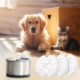 Dunkwckore 4 Pieces Filtre Fontaine Eau Chat, Cat Filtres de Rechange de Fontaine d'animal Familier pour Fontaine de Chat 2L & 2