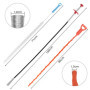 Fousenuk Lot de 3 Deboucheur Canalisation, Furet Deboucheur Evier Professionnel, Plomberie WC, Kit Debouchage Cheveux Douche Pin