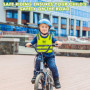 Baxcdyswe Gilet Jaune Enfant 2 PCS, Gilet de Sécurité, Gilet Reflechissant Velo, Gilet Respirant Réfléchissant Jaune Haute Visib