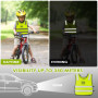 Baxcdyswe Gilet Jaune Enfant 2 PCS, Gilet de Sécurité, Gilet Reflechissant Velo, Gilet Respirant Réfléchissant Jaune Haute Visib