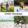12 Cônes de Signalisation, Entraînement de Football, Vertèbres, 17 cm - Cônes de Marquage de l'espace, Cônes d'entraînement de F