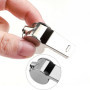 iJiZuo Sifflets, Metal Sifflet à Roulette, Sifflet Puissant et Net, Métal Sifflet avec Une Longe en Nylon Amovible pour Les Entr