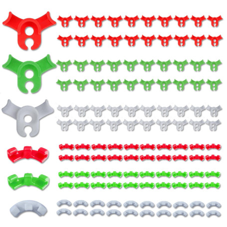 LUMOOM 120 Pièces Attaches pour Plantes, Clips De Formation À 90 Degrés, Méthode Low Stress Training, Accessoires De Culture, Su