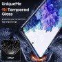 UniqueMe 3 Pièces Verre Trempé pour Samsung Galaxy S20 FE Protection Ecran,Protection de Positionnement,HD Transparent,Compatibl