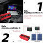 LVYUAN Convertisseur 12V 220V 230V 1500W DC à AC convertisseur de Puissance Voiture Onduleur Transformateur, LCD Display