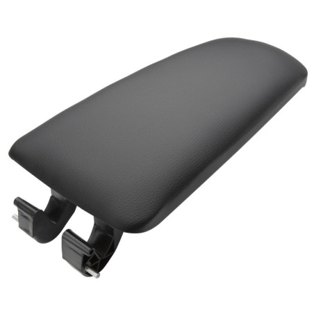 ZEALfix Couvercle d'accoudoir de voiture 8E0864245E en cuir noir pour console centrale A4 B6 B7 2002-2007