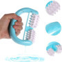 Lot de 2 rouleaux de massage avec poignée en forme de D, rouleau anti-cellulite, anti-cellulite et anti-problèmes de peau pour a