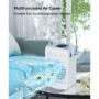 Ventilateur Climatiseur Mobile, mini Climatiseur Portable, Refroidisseur d'air 4 en 1 avec 70° Oscillation,4 Vitesses de Ventila