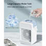 Ventilateur Climatiseur Mobile, mini Climatiseur Portable, Refroidisseur d'air 4 en 1 avec 70° Oscillation,4 Vitesses de Ventila