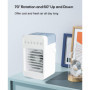 Ventilateur Climatiseur Mobile, mini Climatiseur Portable, Refroidisseur d'air 4 en 1 avec 70° Oscillation,4 Vitesses de Ventila