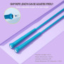 Corde à sauter Fitness Tzviod Corde à sauter réglable en PVC Poignée en PP Pour adultes Débutants Corde à sauter d'entraînement