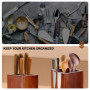 Bloc Couteau Cuisine, Range Couteaux de Cuisine, Porte Couteau, Blocs Couteaux Vides, Support Couteau de Cuisine Bois, Bloc à Co
