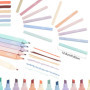 Surligneurs Pastel, 12pcs Double Tête Surligneurs Pastel Esthétiques de La Bible,Double Tête Surligneurs, Highlighters de Mignon