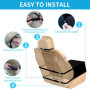 TAMOWA Siege Auto Chien, Siège Auto pour Chien avec Côtés Robustes et Ceinture de Sécurité pour Chien, Siège Voiture Chien pour 