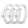 Câble iPhone 1M Lot de 3, Câble Chargeur iPhone 1M[MFi Certifié], Cable Lightning USB Cordon iPhone Fil Chargeur iPhone Cable iP