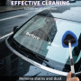 Zosenyer Kit Nettoyage Voiture, Lave Vitre avec Brosse Télescopique et 6 Pads Microfibre, Nettoyage Pare Brise Intérieur, 180° R