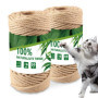 Zosenyer Corde Arbre à Chat, Corde de Jute 6mm, Approprié pour Faire Le Tissu d'arbre de Chat, Corde D'épée d'arbre de Chat pour