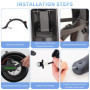 Foydream Garde Boue Trottinette, Electrique Garde Boue Arrière Trottinette Support Métallique pour Xiaomi Mijia M365 1s Essentia