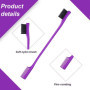 Brosse Coiffeurs de Bord de Cheveux, 2 Pcs Double Face De Contrôle, 2 en 1