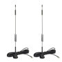 Bingfu Antenne 4G LTE TS9 Base Magnétique Antenne Externe 4G 7dBi(Paquet de 2) Compatible avec Routeur Hotspot Huawei MiFi Modem