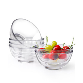 NUTRIUPS Lot de 6 petits bols à dessert en verre de 11,9 cm, 300 ml