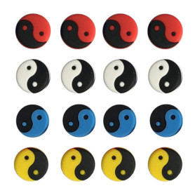 Silicone Amortisseur ​De Vibrations, 16 Pièces Amortisseur De Tennis Accessoires, Anti Vibrateur pour Raquette, Pas Facile De To