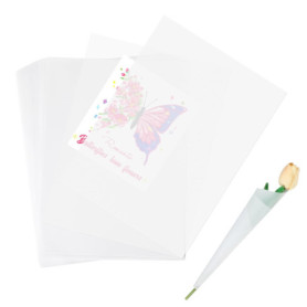 Papier calque imprimable A4 (30cm*21cm) - 50 feuilles 110g/m², feuille transparente imprimable, papier transparent A4, Blanc, Un