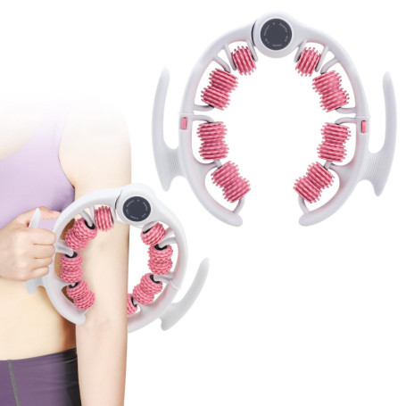 Feelhap Rouleau de Jambe,Rouleau de Massage Anti-cellulite 360°Rouleau de Cellulite,Masseur anti-cellulite efficace avec Poignée