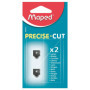 Maped - Lot de 2 Lames pour Massicot Precise Cut A4 - Lames de Rechange pour Rogneuse Maped Capacité de Coupe 5 Feuilles - Rempl