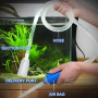 Kit de nettoyage pour aquarium, comprend 1 Aquarium Fish Tank Aspirateur avec Pompe à Siphonner Eau avec Filtre à Gravier et 1 b