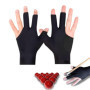Lot de 2 Gants de Billard, Gants de Billard Snooker, Tokaneit Gants de Billard Antidérapants, Gants de Billard à Trois Doigts, G