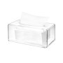 QWORK Boîte à mouchoirs en Acrylique, Transparent Porte mouchoirs, pour la Chambre, la Salle de Bain, Le Salon
