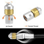 QWORK® Tuyau de nettoyage de tuyaux 30M 180bar, tuyau déboucheur flexible, avec adaptateur, compatible avec les nettoyeurs haute