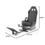 cirearoa Support de Roue de Course avec siège de Conduite de Chaise de Jeu Cockpit pour Tous Logitech G923 | G29 | G920 | Thrust