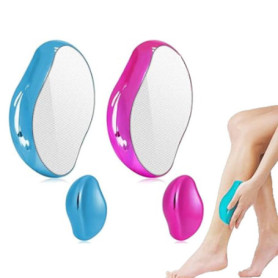 Roysmart Nano Épilateur en Cristal, 2 Pcs Portable Nano Gomme Epilatoire pour Femme Homme, Pierre Depilatoire Nano Hair Eraser G