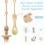 Support pour ustensiles de bébé avec sangle pour chaise haute - Aide à l'alimentation pour garder la cuillère à portée de main e