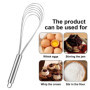 Miruchertter Lot de 3 fouets plats en acier inoxydable de 20,3 cm, 25,4 cm, 30,5 cm pour cuisiner, mélanger, fouetter, battre et