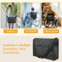 NAROSEBE Sac à Dos pour Fauteuil Roulant, Sac pour Fauteuil Roulant Oxford Étanche Sac de Rangement pour Fauteuil Roulant Pochet